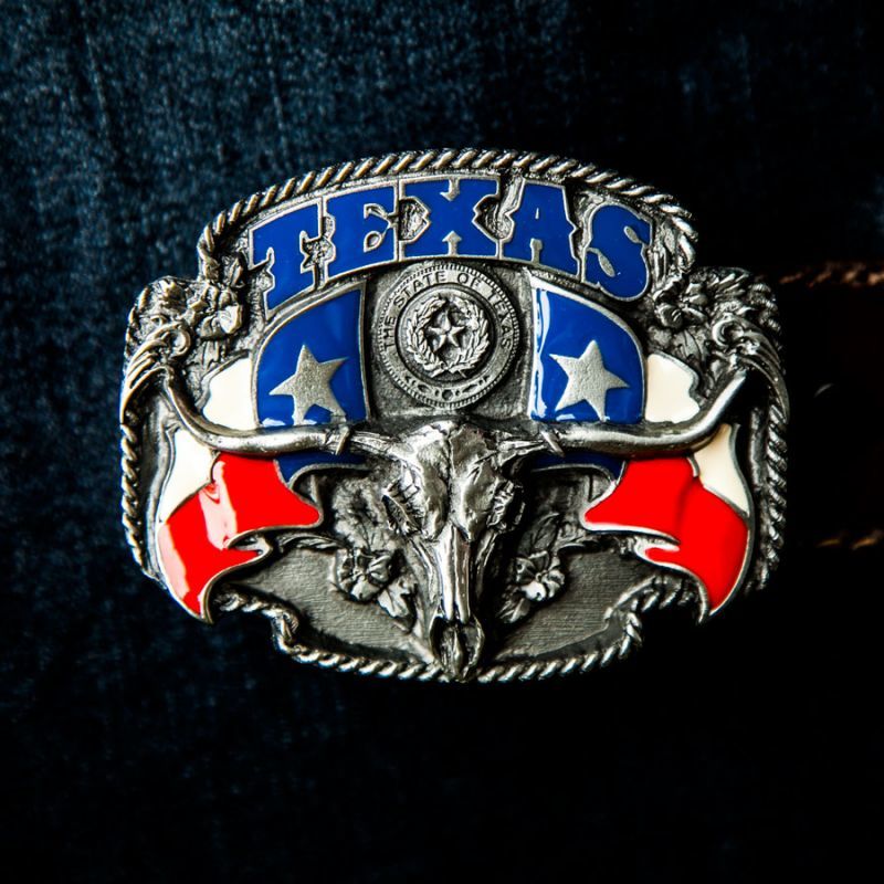 画像: ベルト バックル ステート オブ テキサス・ロングホーンスカル/Belt Buckle THE STATE OF TEXAS