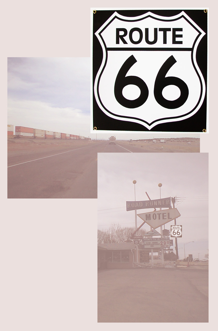 画像: ルート66 メタルサイン/Route 66 Metal Sign