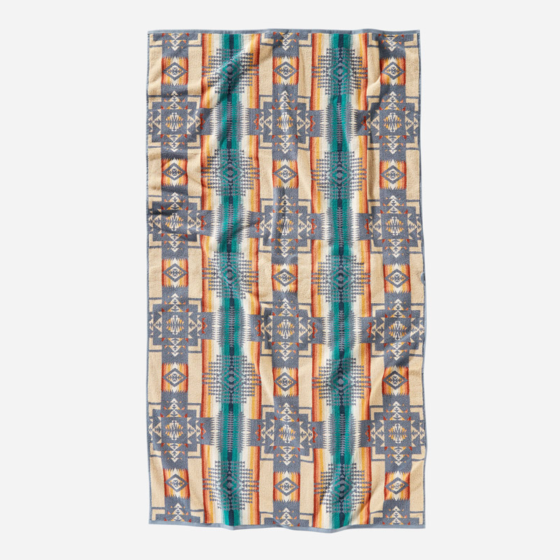 画像: PENDLETON ペンドルトン ジャガードバスタオル（チーフジョセフ スレート）/Pendleton Chief Joseph Spa Towel(Slate)