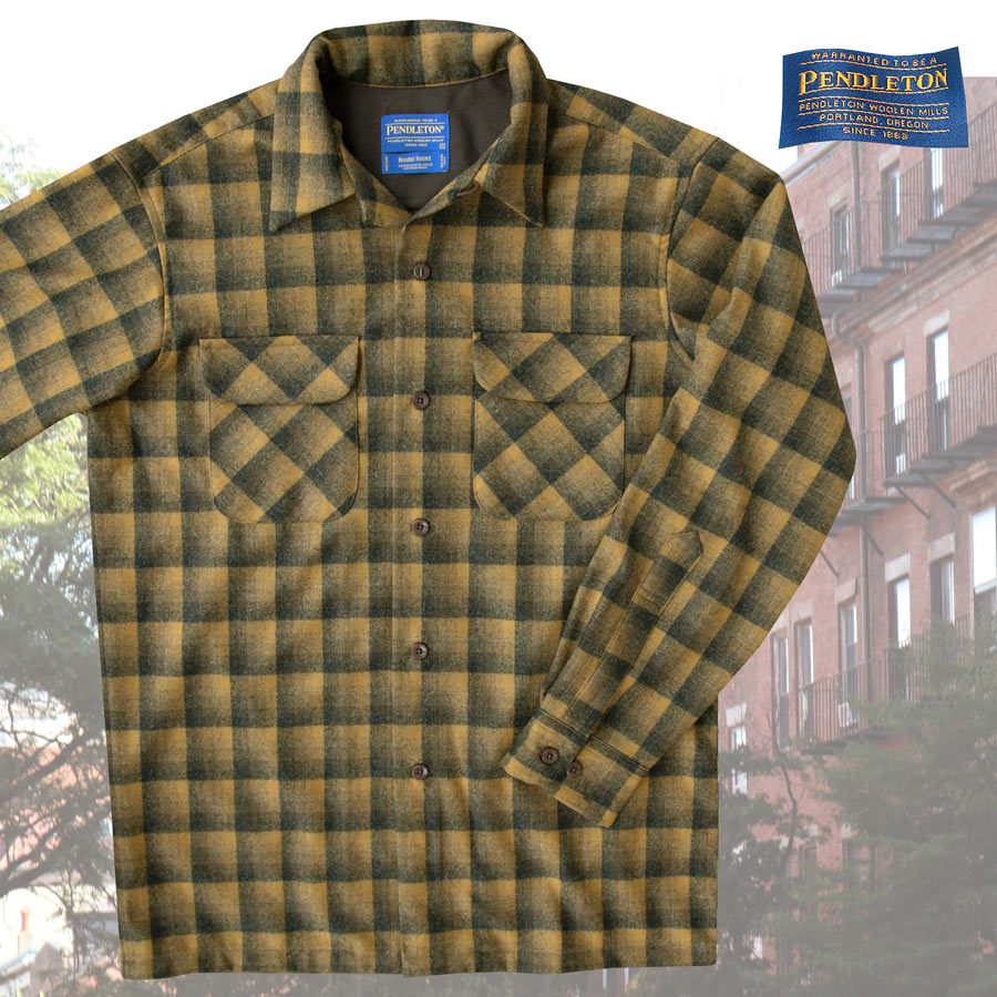 画像1: ペンドルトン ウールシャツ ボードシャツ ブロンズ・チャコールオンブレ S/Pendleton Board Shirt(Bronze Charcoal Ombre)
