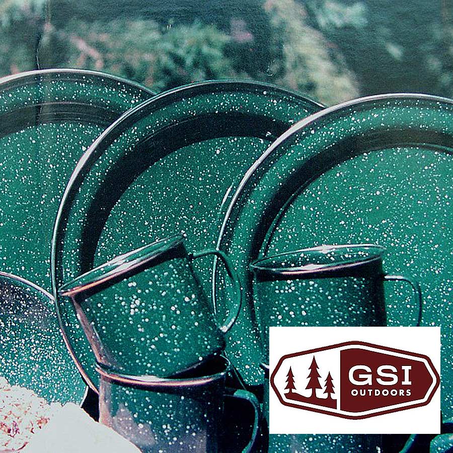 画像2: ジーエスアイ ほうろう ディナープレート（フォレストグリーン）/GSI Enamelware Dinner Plate(Forest Green)