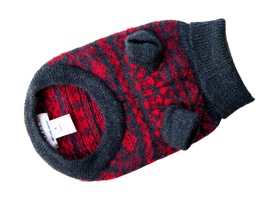画像4: ペンドルトン ドッグ セーター（犬の服）レッド・ブラックS/Pendleton Dog Sweater(Red/Black)