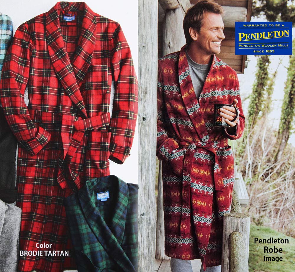 画像: ペンドルトン ピュアーバージン ウール ローブ・ガウン（ブロディータータン）S/Pendleton Washable Whisper Wool Robe(Brodie Tartan)