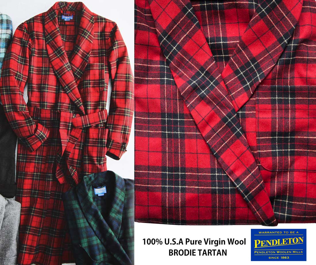 画像2: ペンドルトン ピュアーバージン ウール ローブ・ガウン（ブロディータータン）S/Pendleton Washable Whisper Wool Robe(Brodie Tartan)