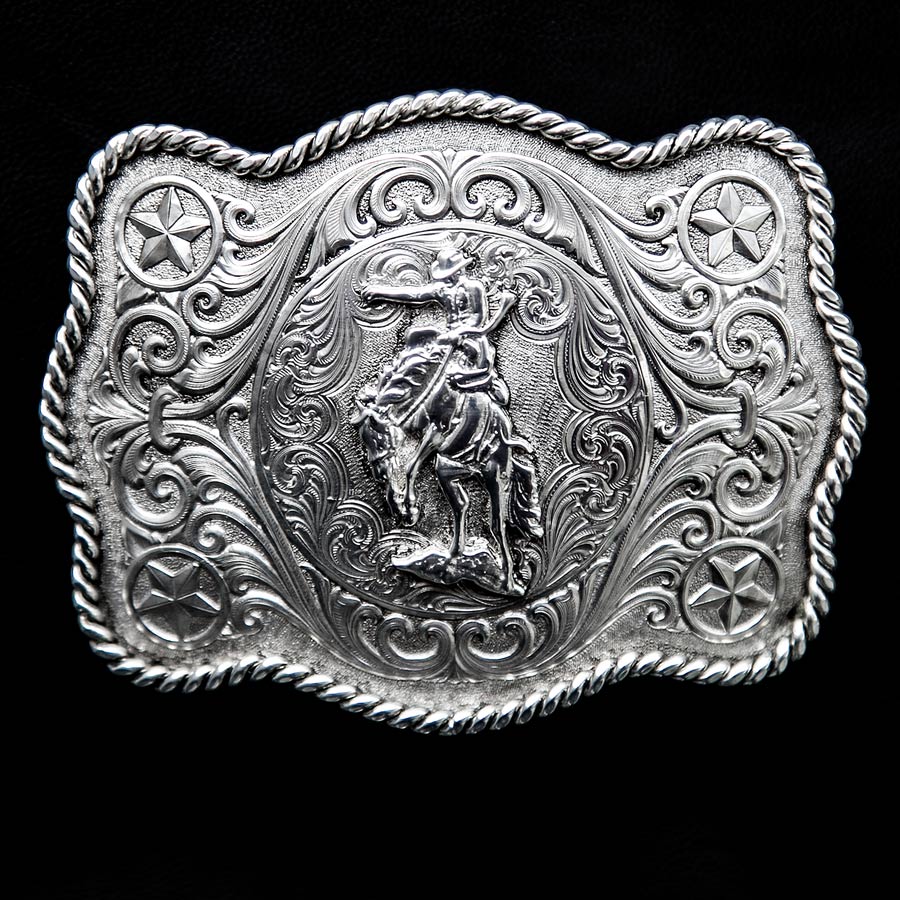 画像: モンタナシルバースミス ウエスタン ベルト バックル サドル ブロンコ/Montana Silversmiths Western Belt Buckle Saddle Bronc