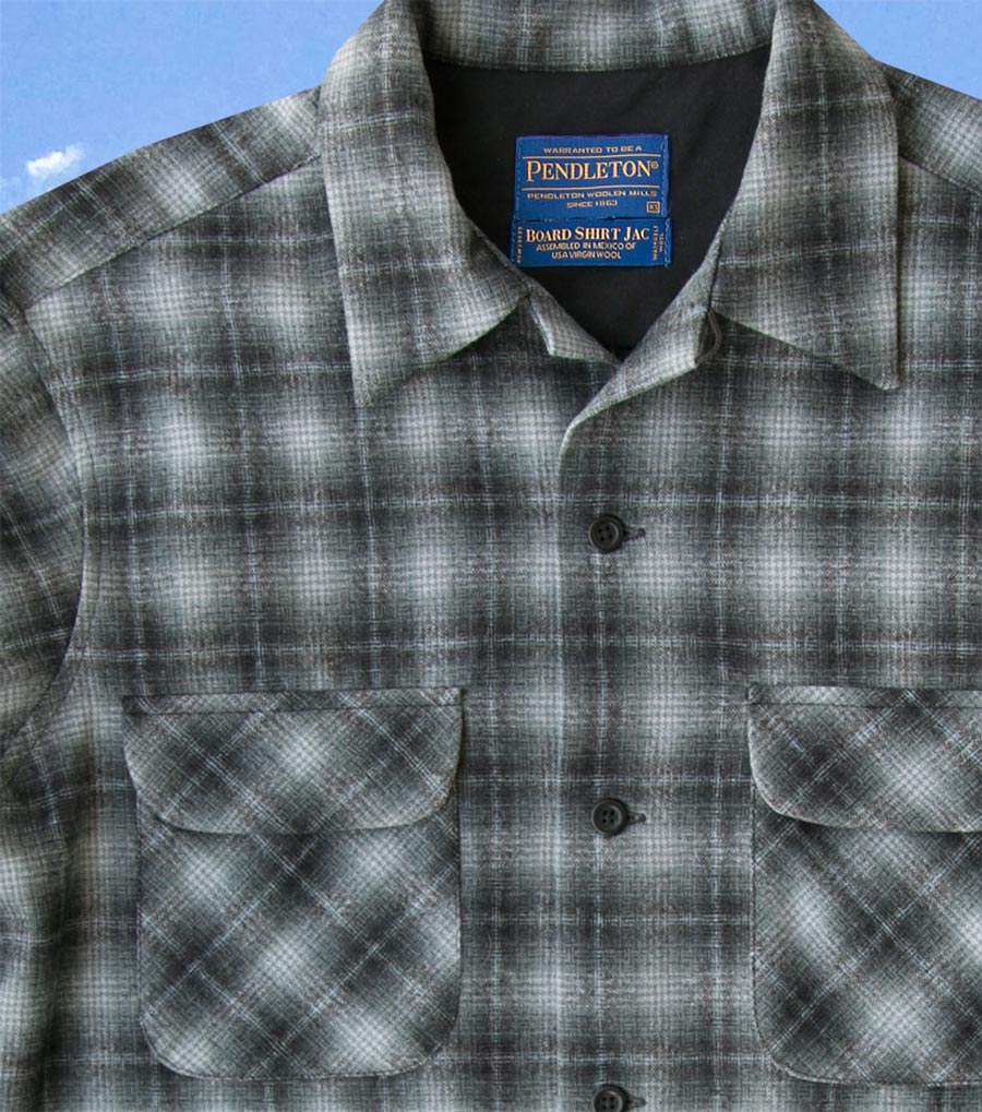 画像: ペンドルトン ウールシャツ ボードシャツ チャコールオンブレXS/Pendleton Board Shirt