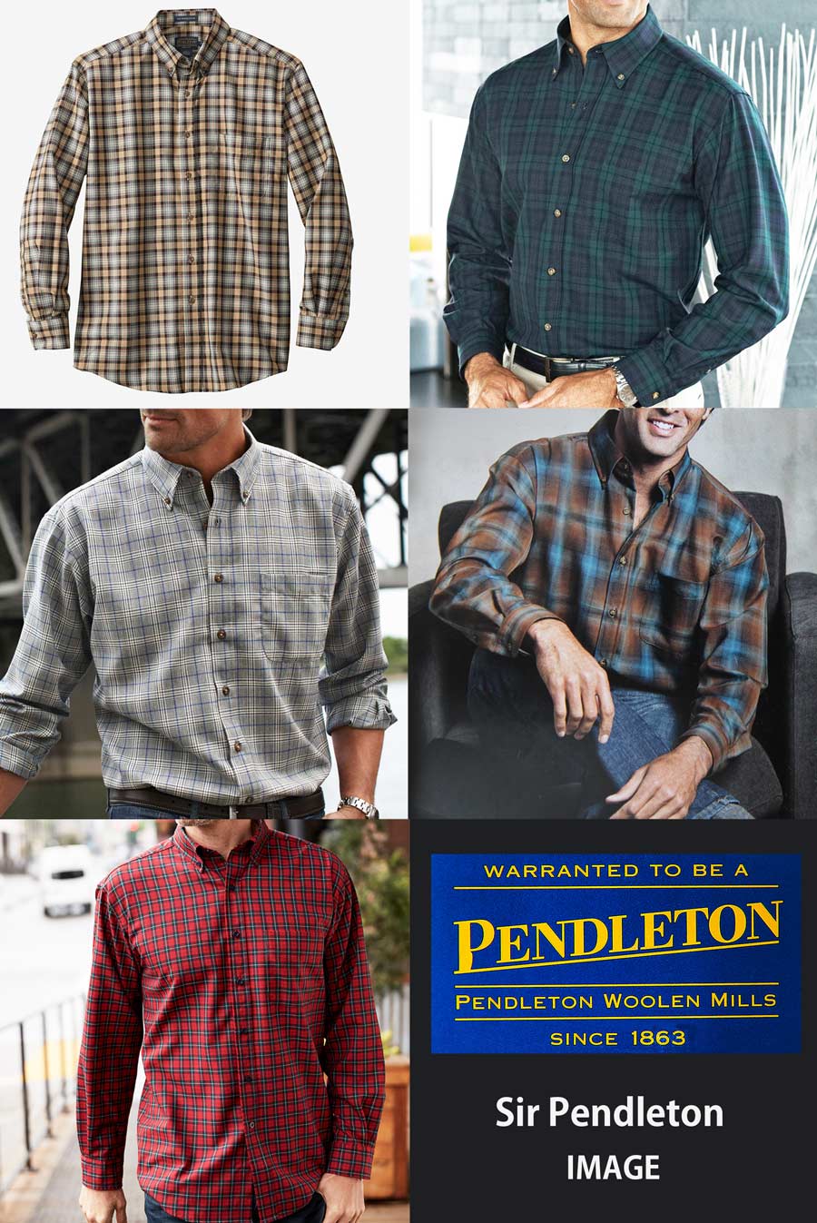【PENDLETON】ペンドルトン バージンウールシャツ グリーン×レッド