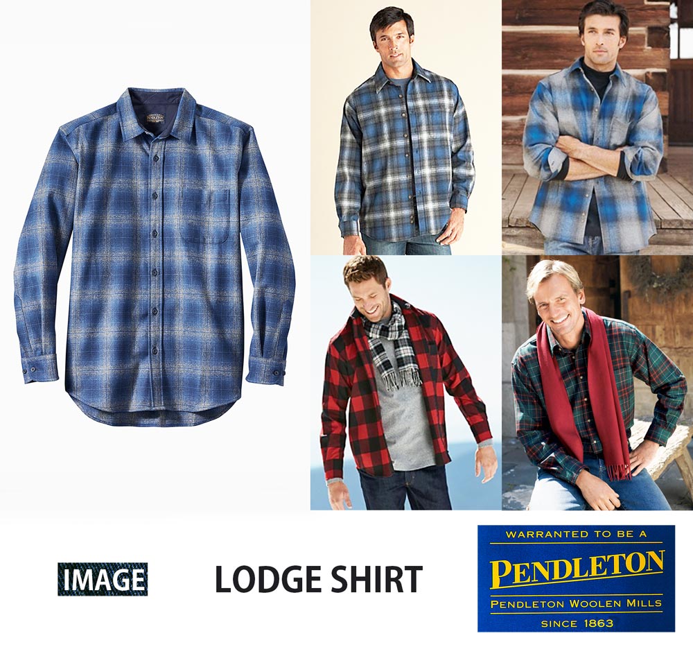 画像: ペンドルトン ウールシャツ ロッジシャツ バーガンディー・ブラックS/Pendleton Lodge Shirt