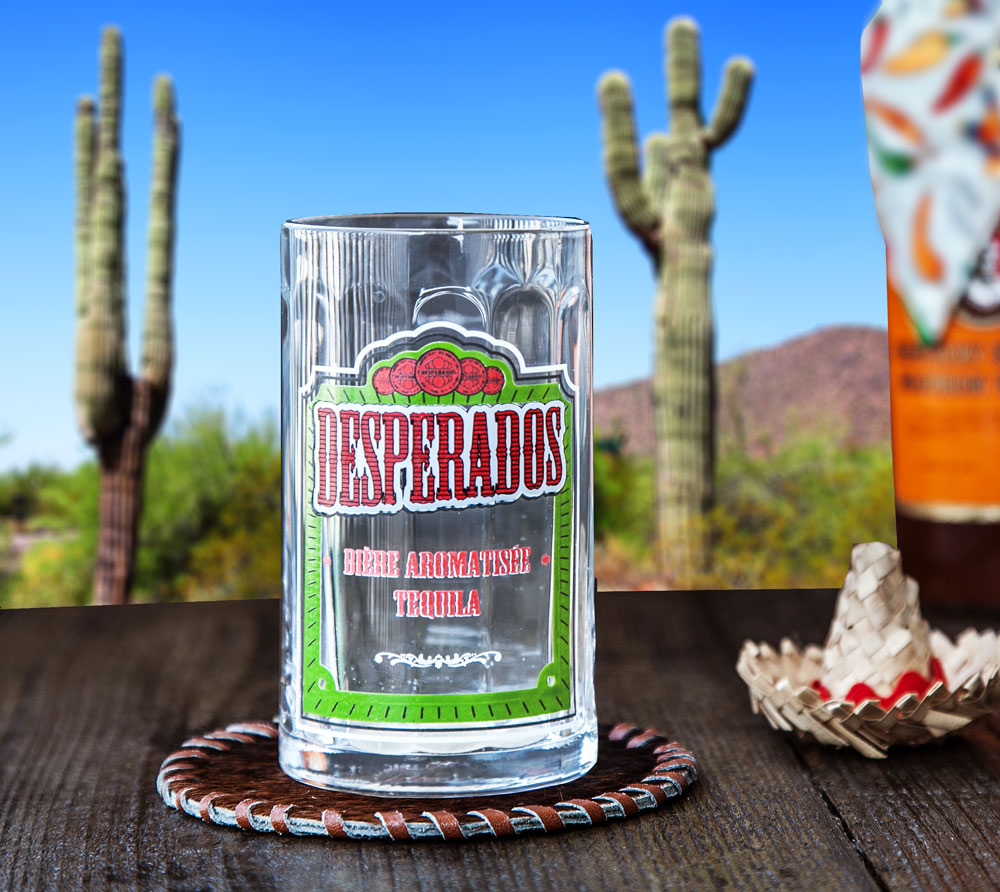 画像: デスペラドス ビール・カクテル グラス（テキーラ）/Desperados Beer Bar Drinking Glasses (Tequila)