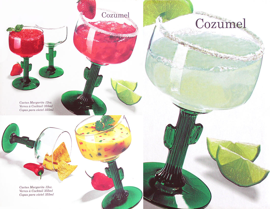 画像3: マルガリータ グラス カクタス サボテン マルゲリータ パーティグラス（4個セット）/Cactus Margarita Glassware