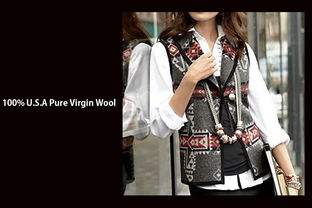 画像2: ペンドルトン レディース ウール ベスト（クロスロード グレー）S/Pendleton Wool Vest Crossroads Grey(Women's)
