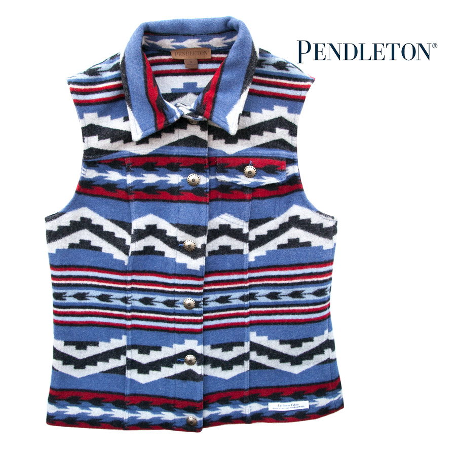 画像1: ペンドルトン レディース ピュアーヴァージンウール ベスト（デニムブルー）S/Pendleton Pure Virgin Wool Vest(Women's)