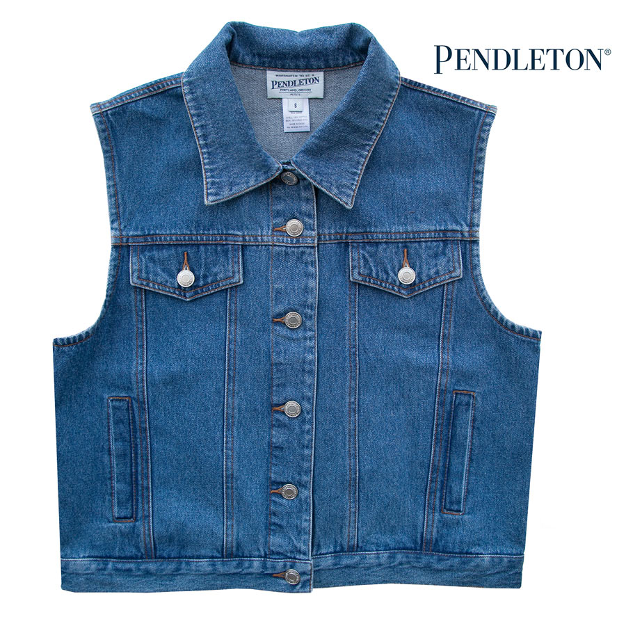 画像: ペンドルトン デニム ベスト デニム・ピンク（レディース）/Pendleton Denim Vest
