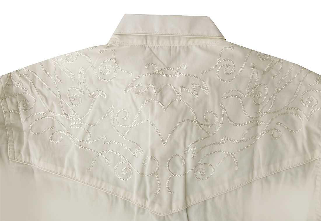 画像5: スカリー スナップフロント 刺繍 ウエスタン シャツ（長袖/ブラック・フロント&バック刺繍）/Scully Long Sleeve Embroidered Snap Front Shirt(Men's)