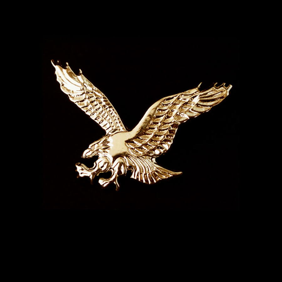 画像1: アメリカンイーグル ハット ピン（ゴールド）/American Eagle Hat Pin