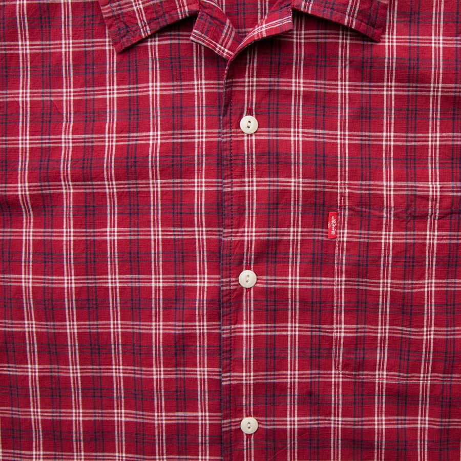 画像3: リーバイス 半袖 シャツ（レッド・ネイビー・ホワイト）/Levi's Plaid Shortsleeve Shirt 