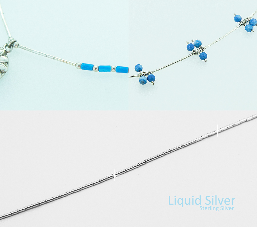 画像: リキッド シルバー・スターリングシルバー ネックレス/Liquid Silver Necklace