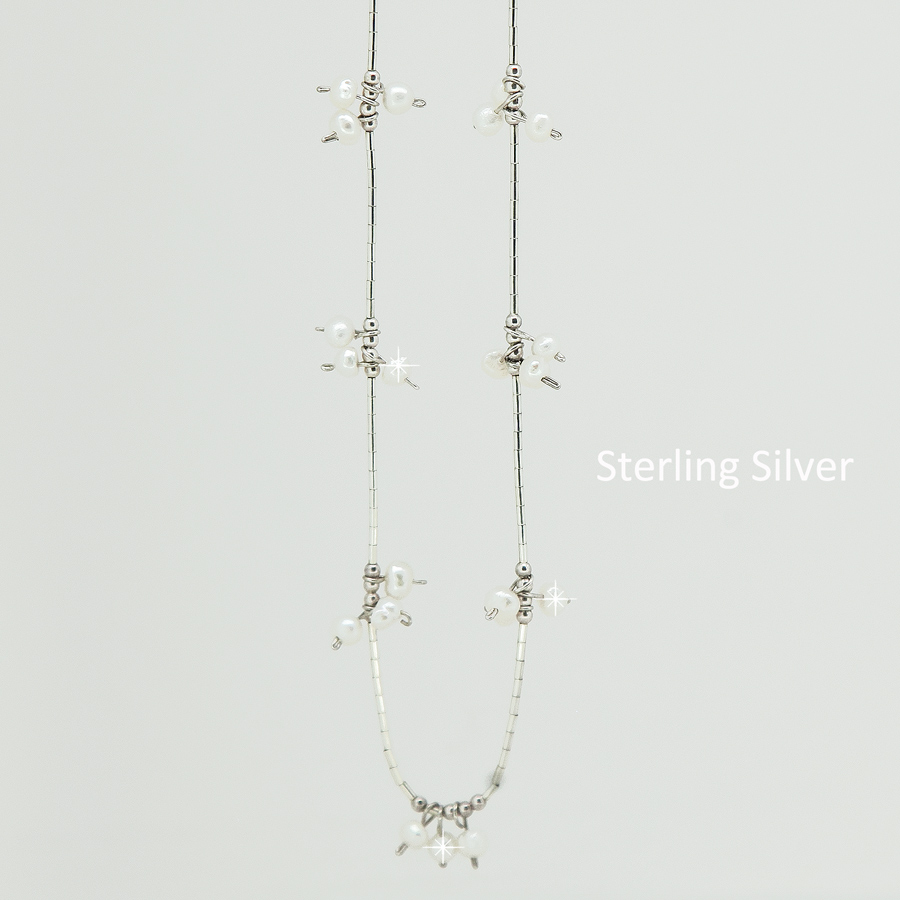 画像2: リキッド シルバー・スターリングシルバー ネックレス/Liquid Silver Necklace