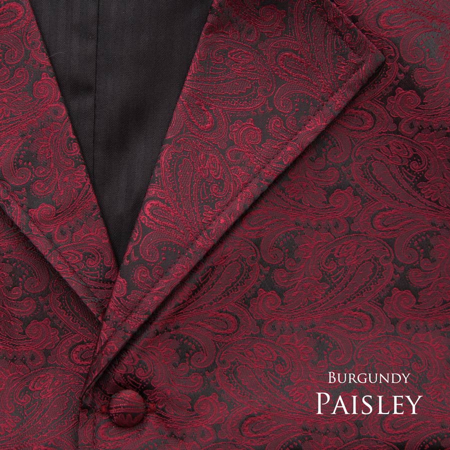 画像: スカリー オールドウエスト ペイズリー ベスト（ワイン）/Scully Old West Paisley Vest(Burgundy)