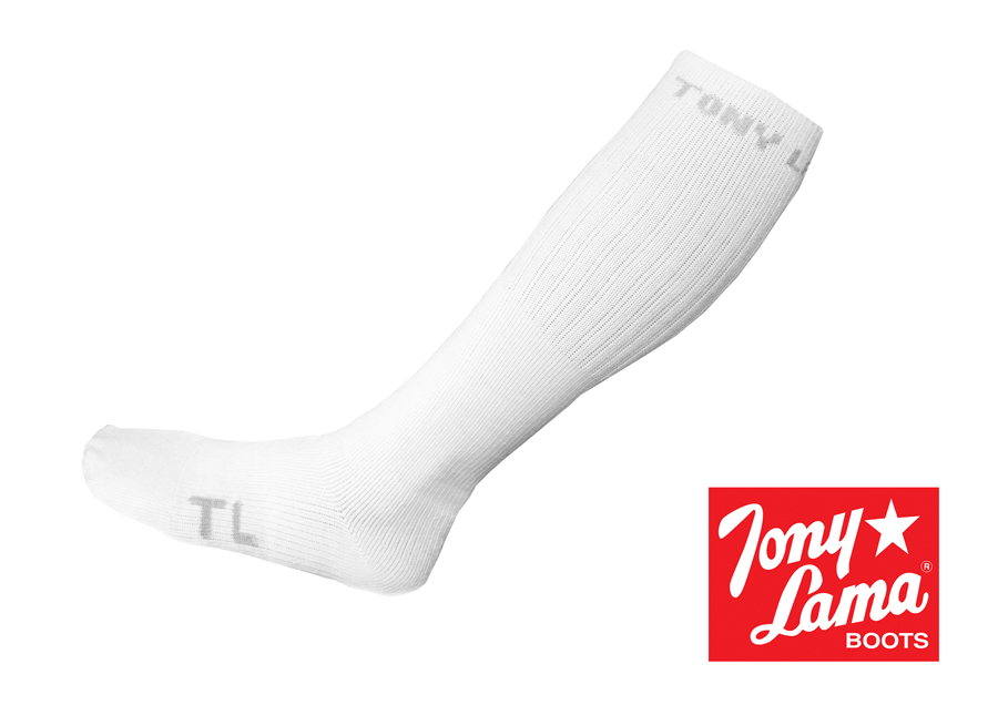 画像: トニーラマ アメリカ製 ウエスタンブーツ用 ソックス（ホワイト）/Tony Lama Western Boot Socks(White)