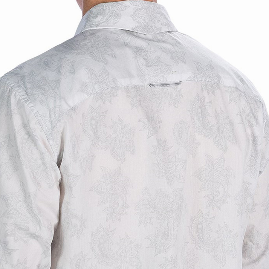 画像: パンハンドルスリム リバースプリント ウエスタンシャツ ホワイト（長袖）/Panhandle Slim Long Sleeve Western Shirt