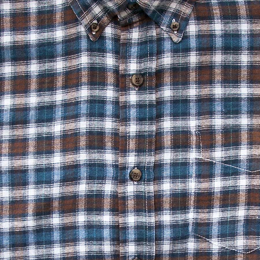 画像: ダコタ グリズリー フランネル シャツ ブルー・ブラウン・ホワイト（長袖）M/Dakota Grizzly Long Sleeve Flannel Shirt(Blue/Brown/White)