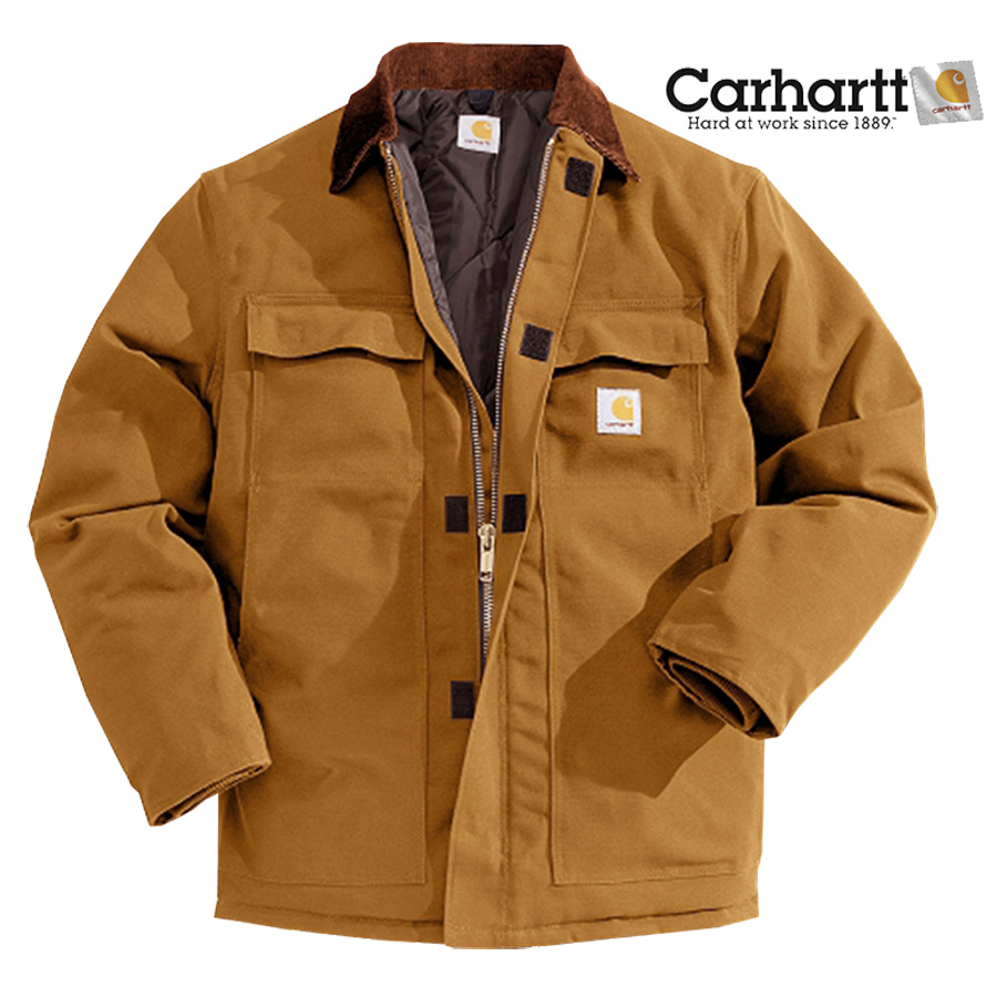 画像: カーハート ダック トラディショナル コート アークティック キルト ラインド（カーハートブラウン）38/Carhartt Duck Traditional Coat Arctic Quilt Lined(Brown)