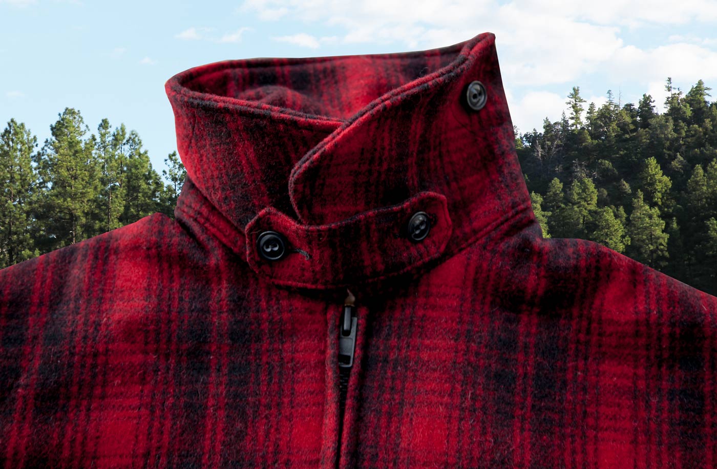 画像: ウールリッチ ウール ジャケット（レッドxブラック）/Woolrich Wool Jacket(Red/Black)