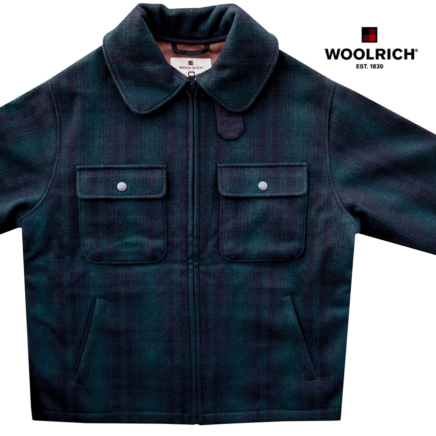 画像: ウールリッチ ウール ジャケット（フォレストグリーンxブラック）L（身幅65cm）/Woolrich Wool Jacket(Green/Black)