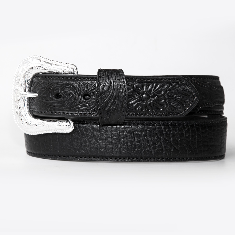 画像: ノコナ ブラック ベーシックスタイル ウエスタン ベルト /Nocona Western Leather Belt(Black)