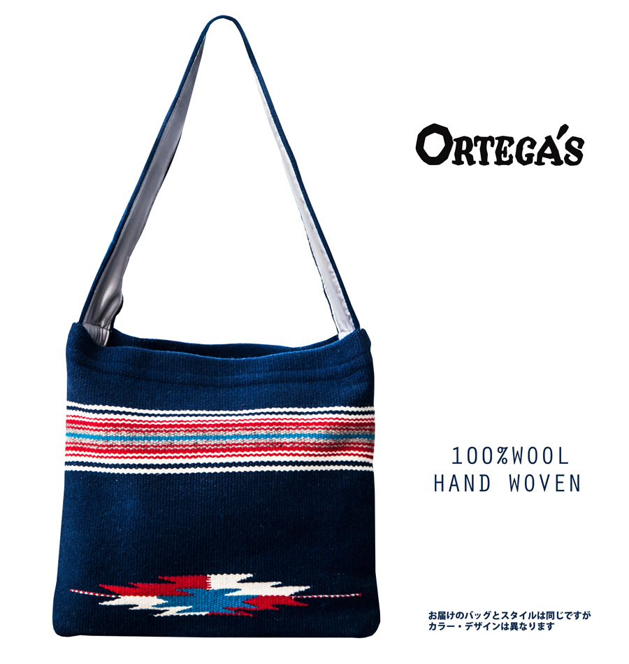 画像: オルテガ チマヨ ショルダー トートバッグ 100%ウール手織り（ターコイズ・ロードランナー）/CHIMAYO ORTEGA'S HAND WOVEN 100% ALL WOOL TOTE BAG(Turquoise・Road Runner)