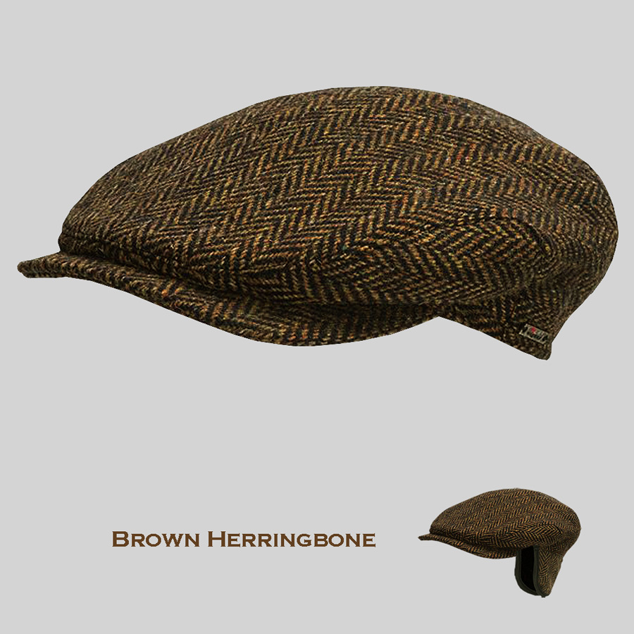 画像: ヴィゲーンズ ヘリンボーン キャップ（ブラウン）/Wigens Cap(Brown)