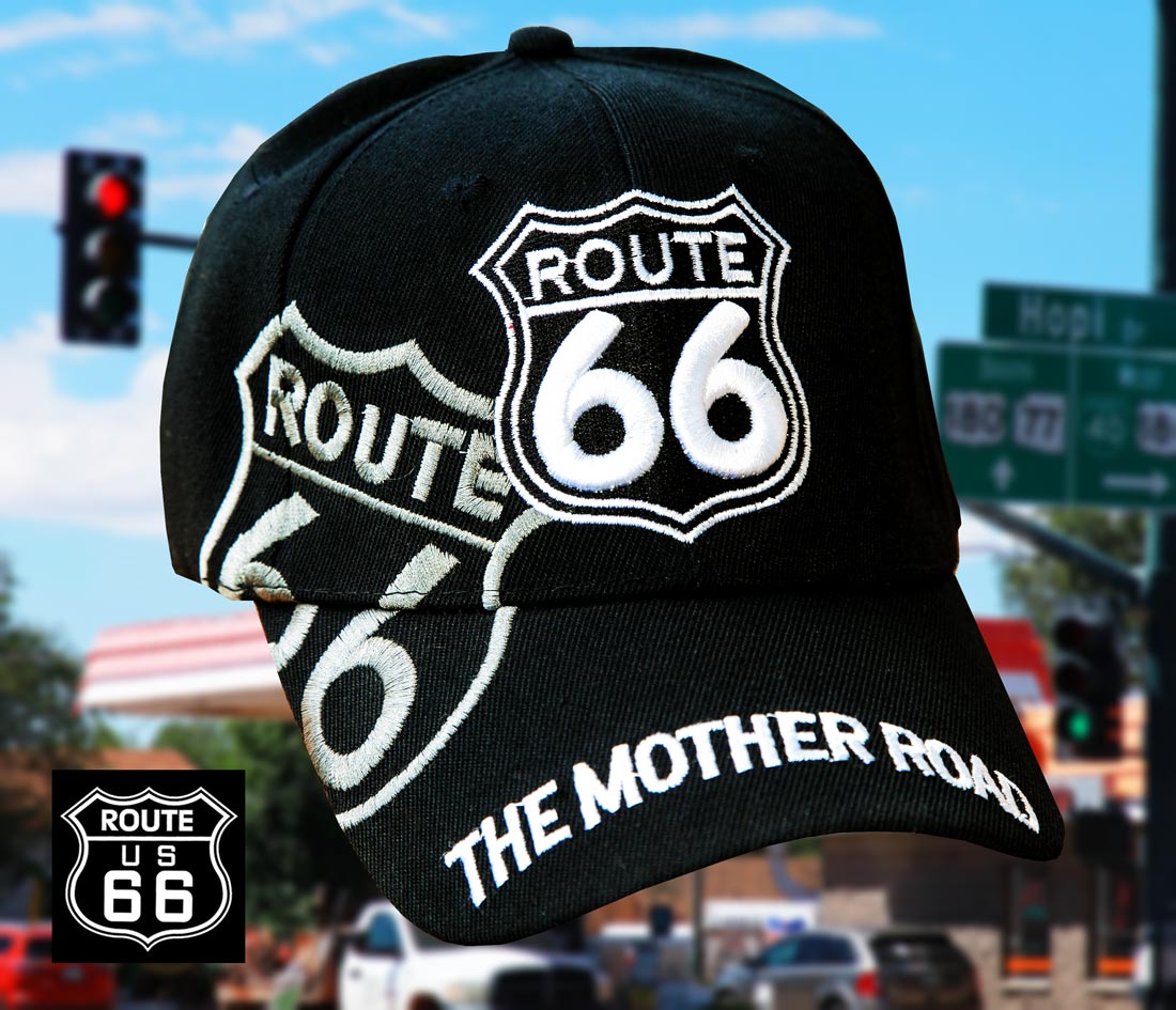 画像2: ルート66 キャップ（ブラック ）/Route 66 Cap Mother Road(Black)