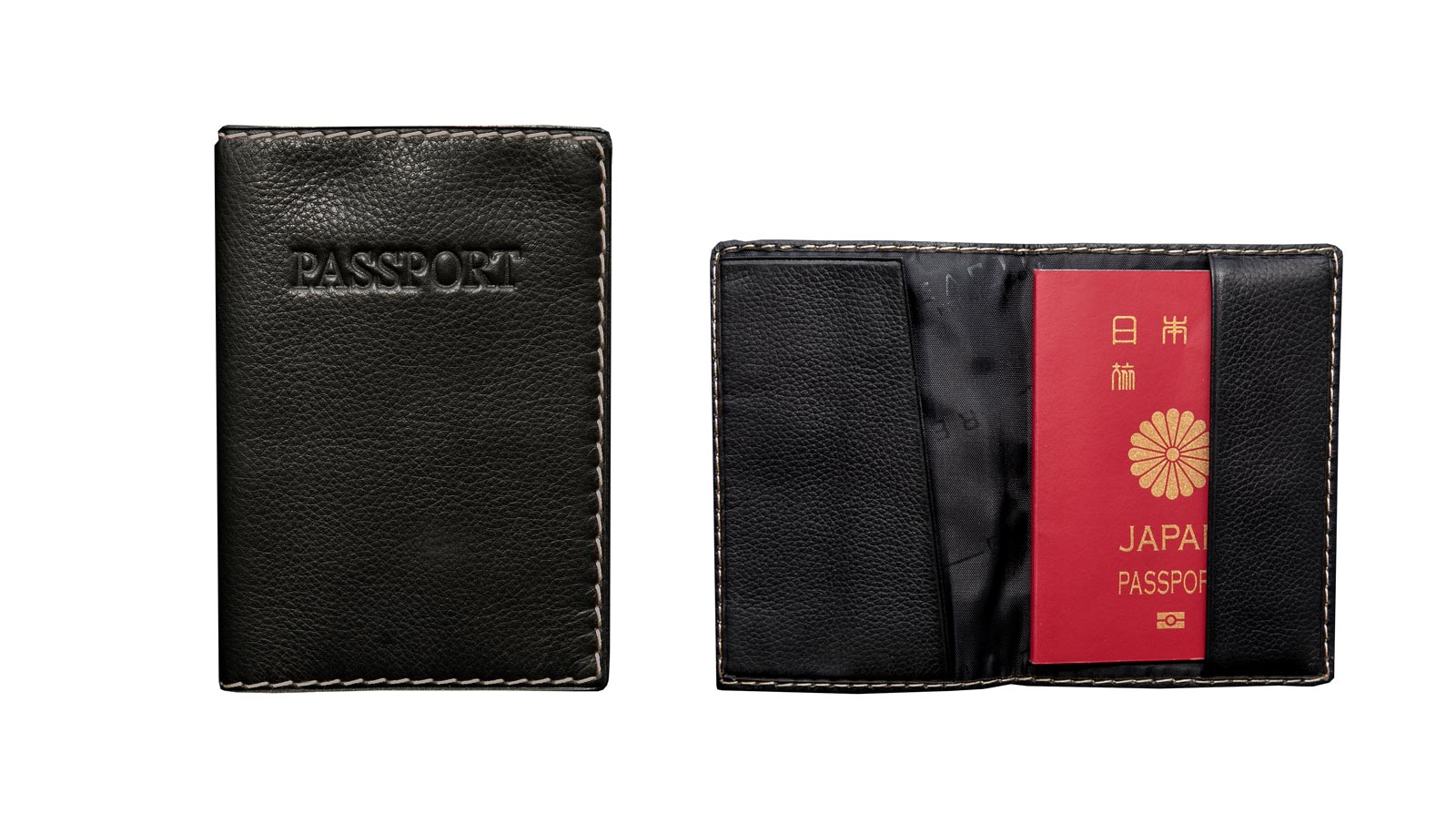 画像: ケネスコール レザー パスポートケース・パスポートカバー/Kenneth Cole Leather Passport Case