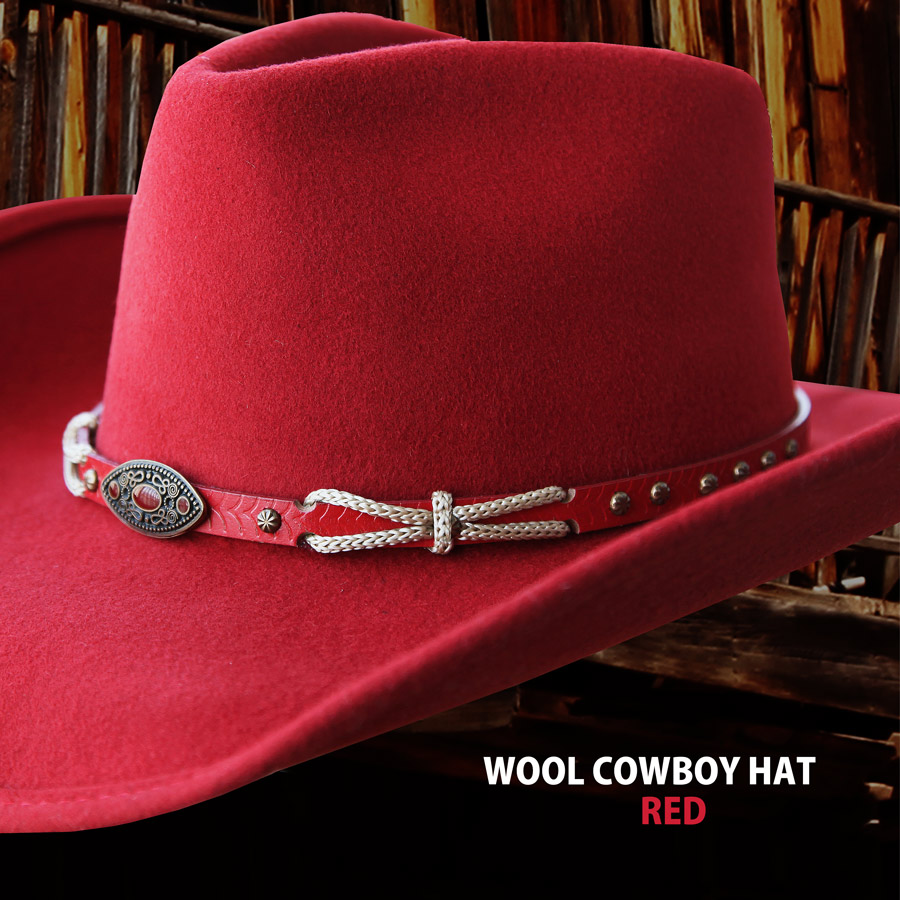 画像: ブルハイド ウール ウエスタンハット エモーショナリーチャージ（レッド）/Bullhide Western Hat Emotionally Charged(Red)