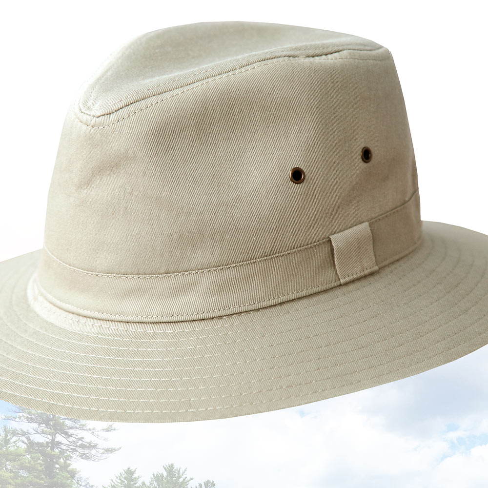 画像: DPC ドーフマン パシフィック クラッシャブル&パッカブル サファリ ハット（ カーキ）/Dorfman Pacific Safari Hat(Khaki)