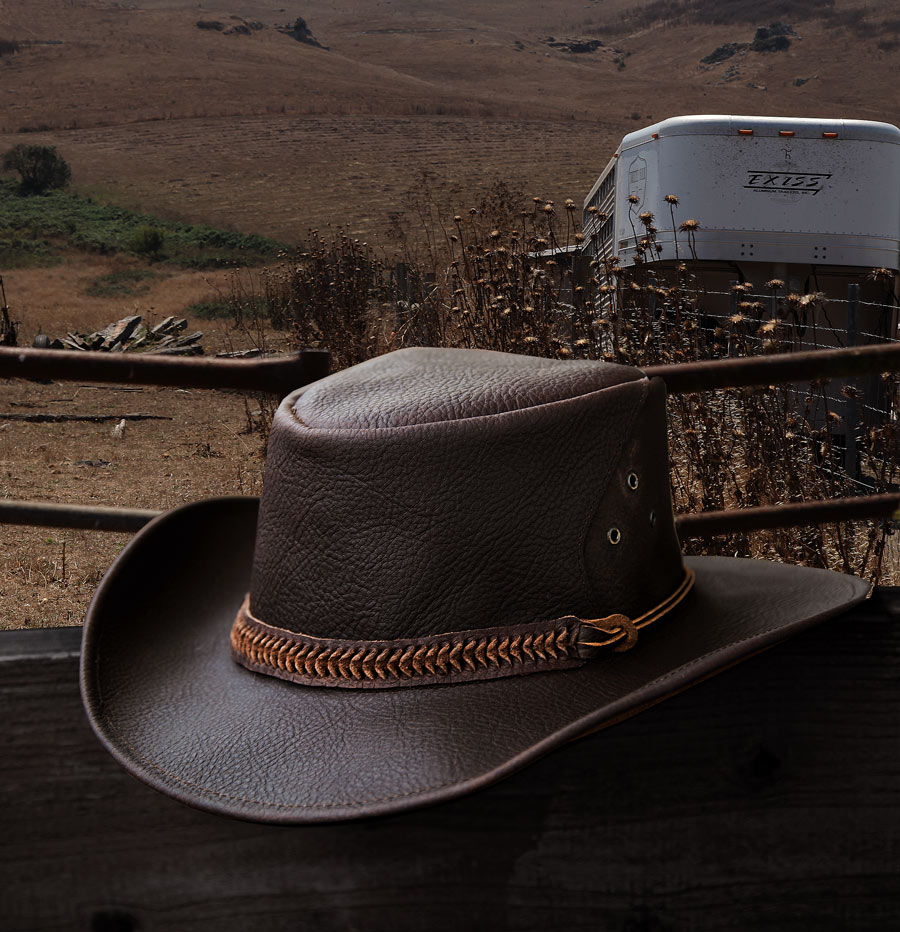画像: レザーバンド ビンテージ レザー ハット（ブラウン）XL（59cm〜61cm）/Leather Hat(Brown)