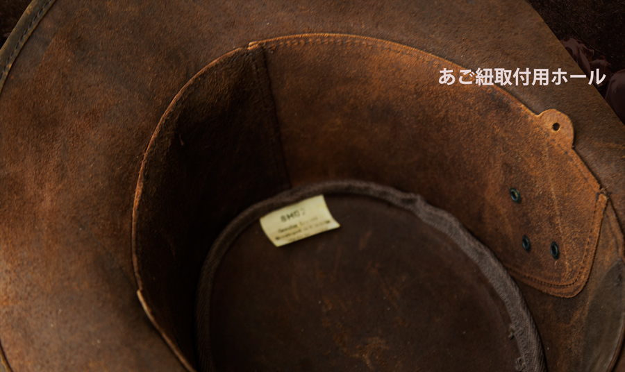 画像: レザーバンド ビンテージ レザー ハット（ブラウン）XL（59cm〜61cm）/Leather Hat(Brown)