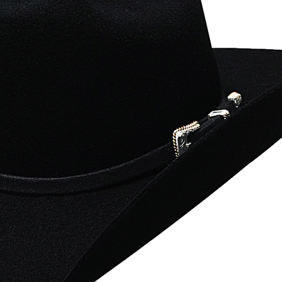 画像2: ブルハイド ウエスタン プレミアムウールフェルトハット（ブラック）58cm〜59cm/Bullhide Justin Moore Collection Wool Felt Hat Back Roads 6X