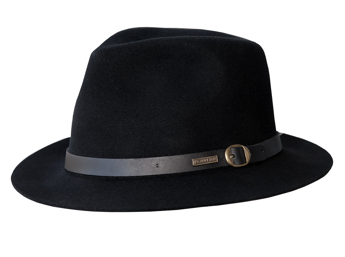 画像: ペンドルトン トリルビー ハット（ブラック）大きいサイズもあり/Pendleton Trilby Hat (Black)