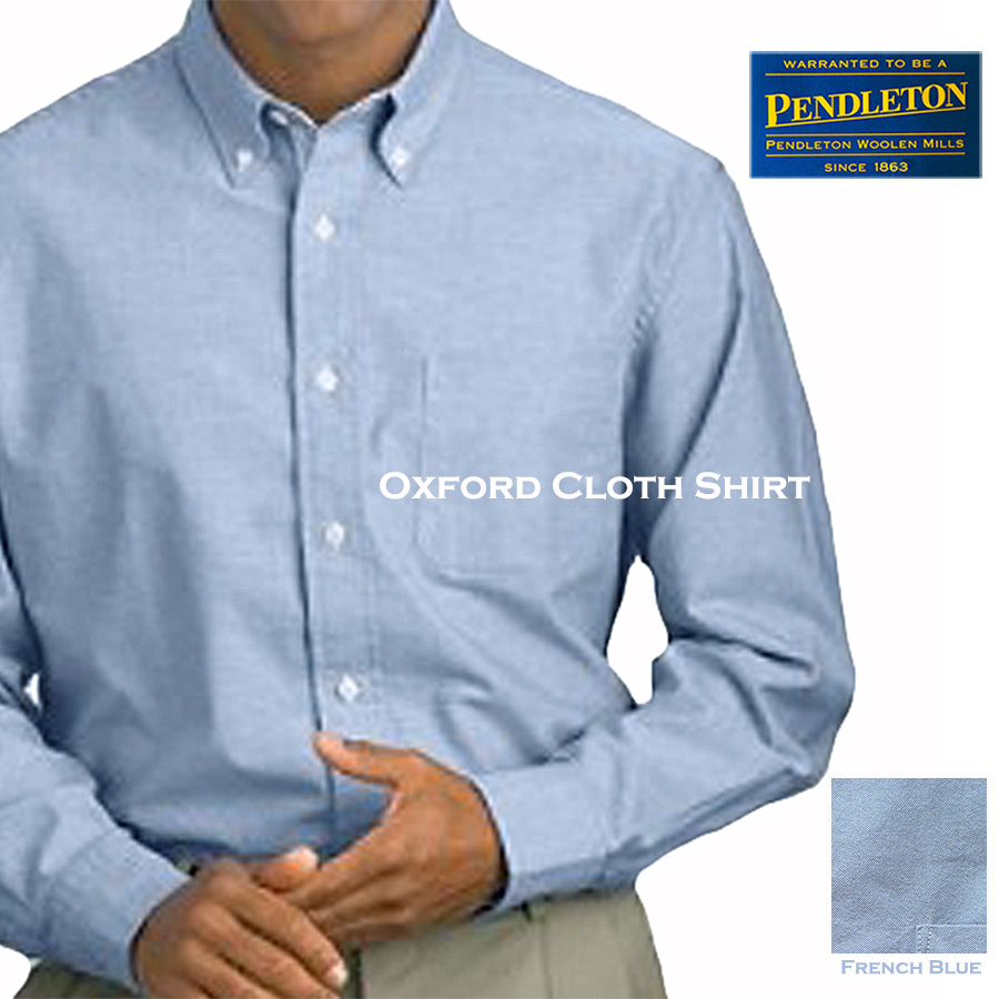 画像1: ペンドルトン オックスフォード シャツ（フレンチブルー）/Pendleton Oxford Cloth Shirt(French Blue)