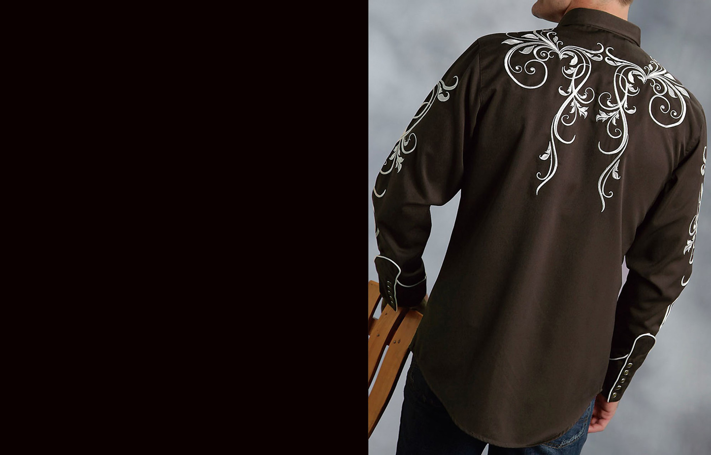 画像: ローパー ウエスタン 刺繍 シャツ（長袖/ブラウン）/Roper Long Sleeve Embroidered Western Shirt(Brown)