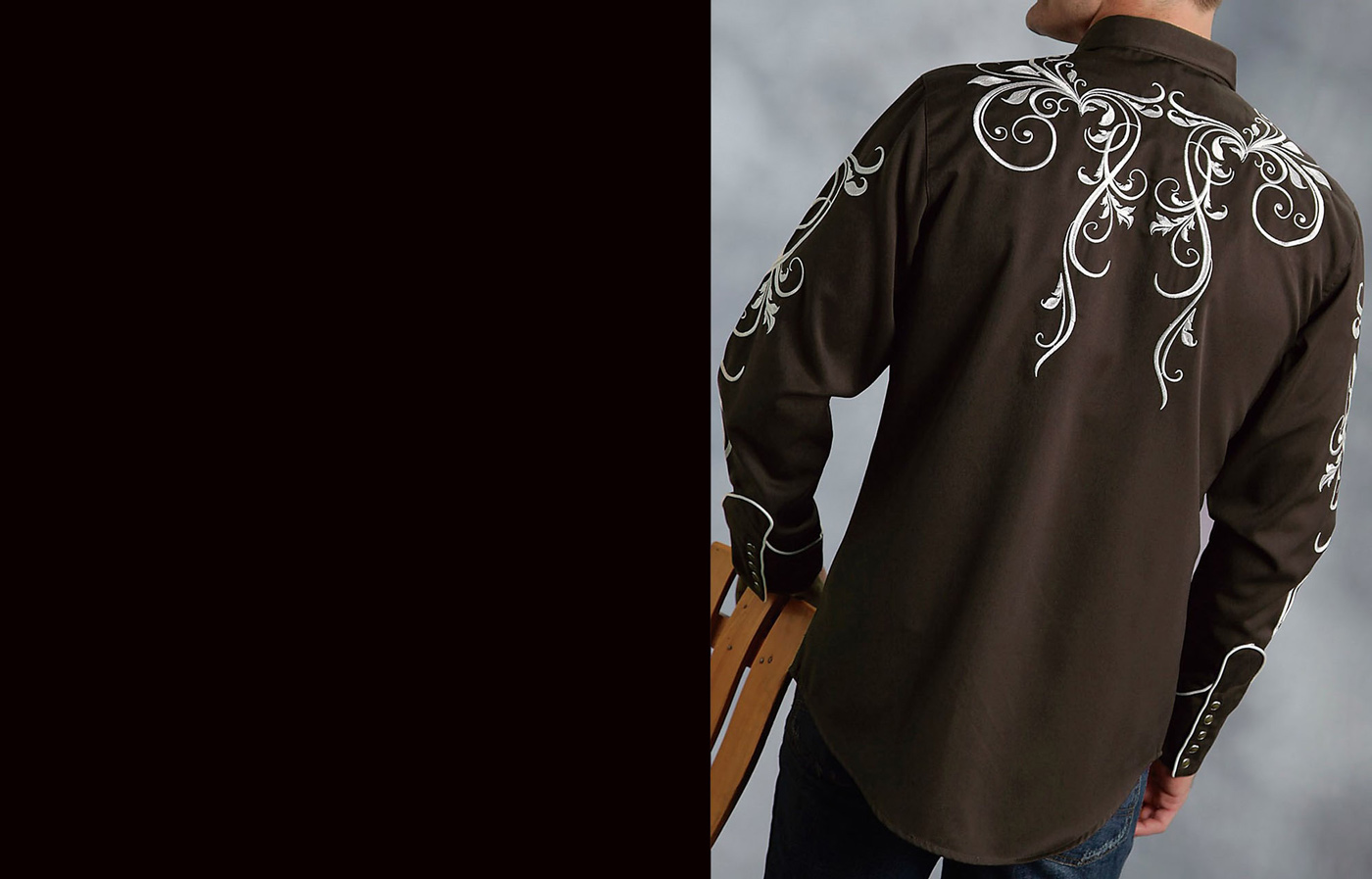 画像2: ローパー ウエスタン 刺繍 シャツ（長袖/ブラウン）/Roper Long Sleeve Embroidered Western Shirt(Brown)