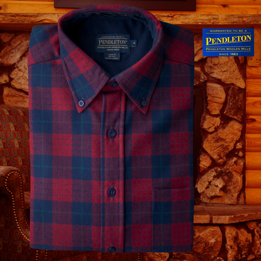 画像1: ペンドルトン ウール シャツ・ファイアーサイドシャツ（長袖・ロビンソン ドレス タータン）M/Pendleton Fireside Shirt (Robinson Dress Tartan)