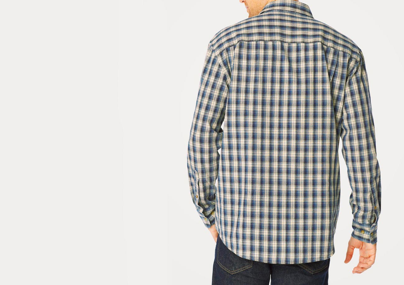 画像: ペンドルトン 長袖 シャツ フィッテッド インディゴブループラッド/Pendleton Long Sleeve Shirt(Indigo Blue Plaid)