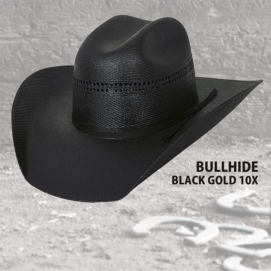 画像: ブルハイド ウエスタン ストローハット ブラックゴールド10X（オールドウエスト・ブラック）/Bullhide Western Straw Hat Black Gold 10X(Black)