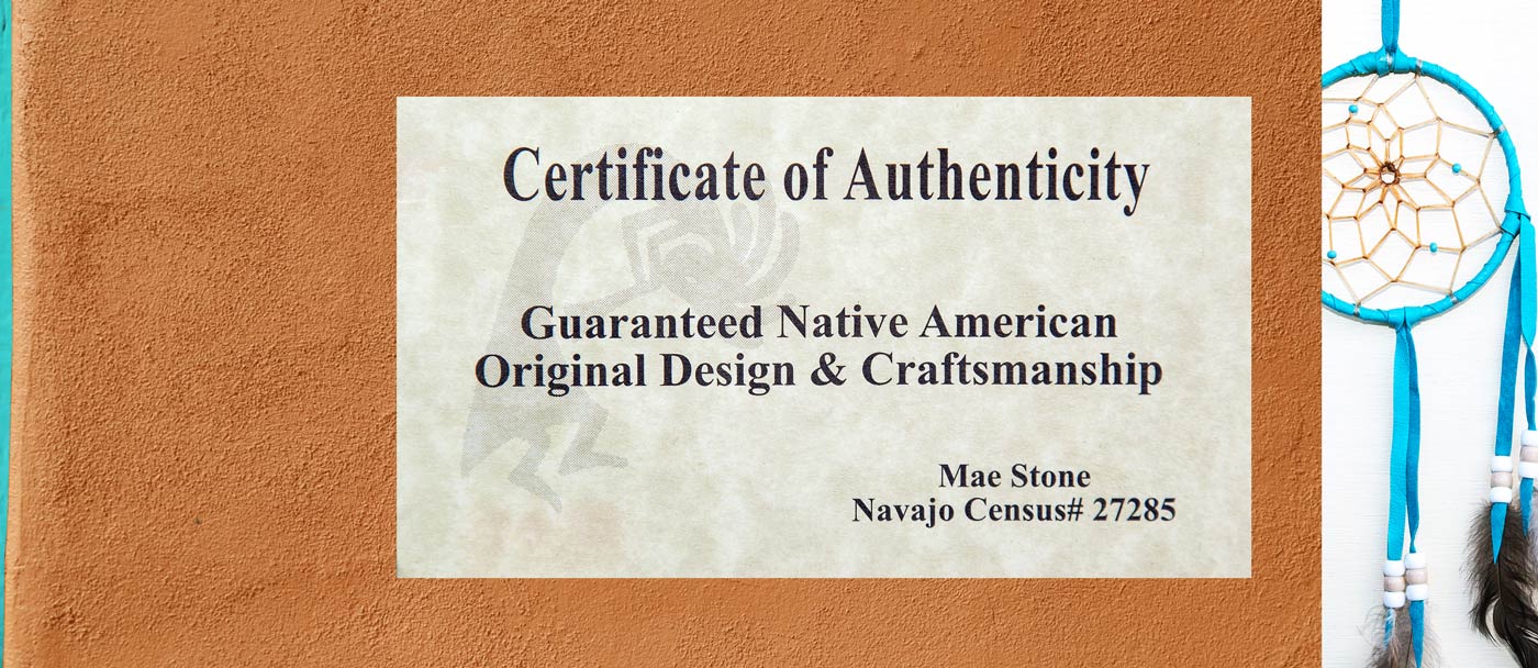 画像2: アメリカインディアン ナバホ族 ハンドメイド ドリームキャッチャー 13cm（ターコイズ/ホワイト・ターコイズ・ライトグレー）/Navajo Hand Made Dream Catcher