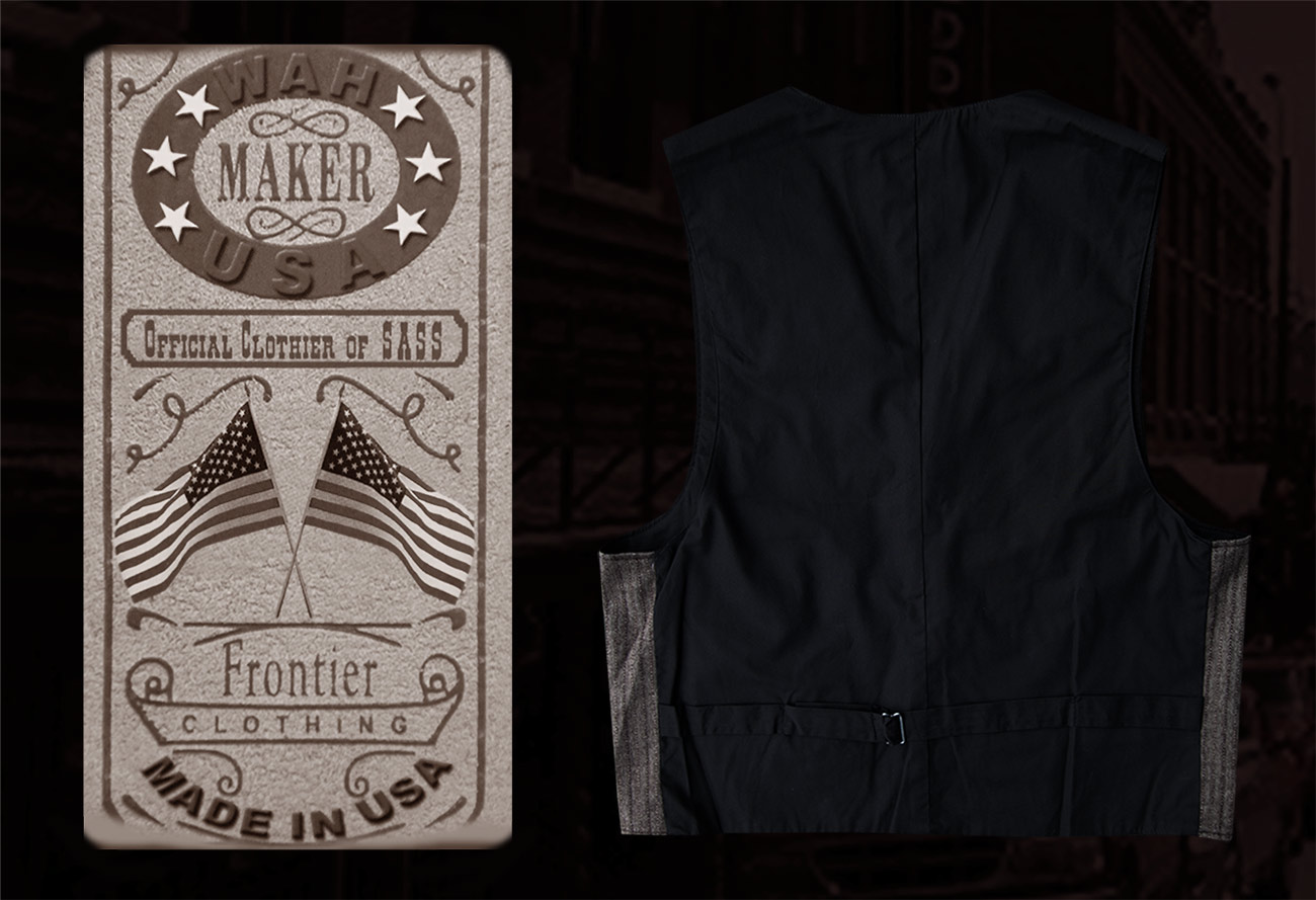 画像: ワーメーカー フロンティア ベスト（ブラウン）/Wah Maker Old West Vest (Brown)