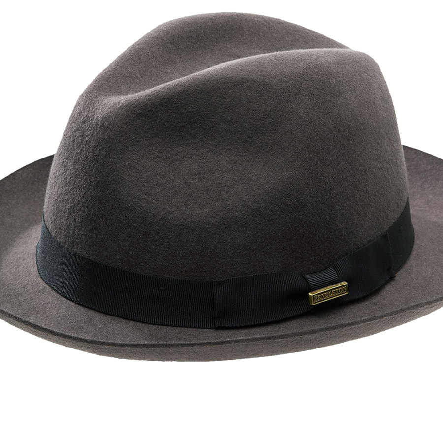 画像: ペンドルトン クラシック フェドラ ハット（ダークグレー）L/Pendleton Classic Fedora Hat Dark Grey