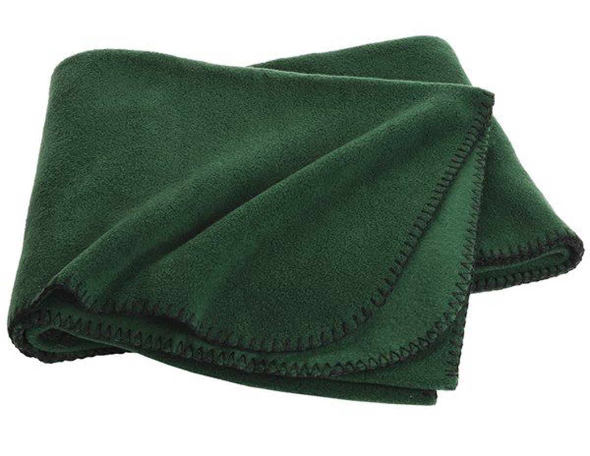 画像: フリース スロー ブランケット ウイップステッチエッジ ロイヤルブルー（ハンディキャリーストラップつき）/Fleece Throw Blanket with Handy Carrying Strap Royal